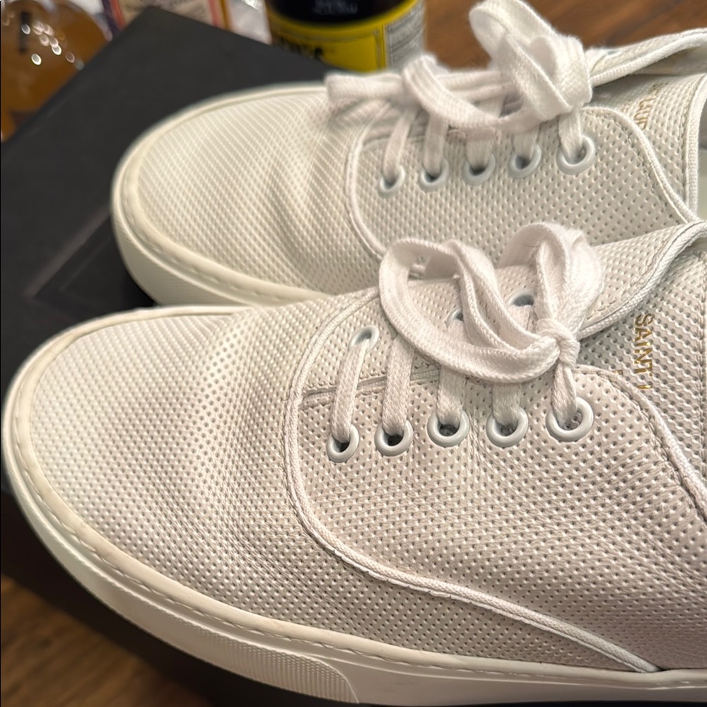 Saint Laurent White Men's Sneakers size 41- worn only once! - Picture 5 of 10